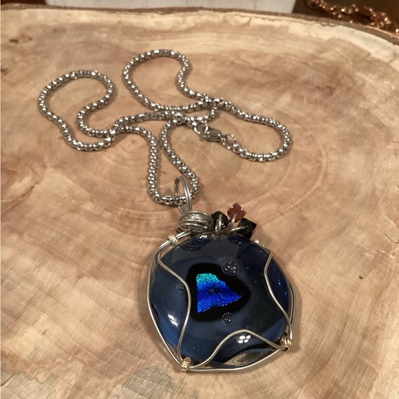 shellymic jewelry Jewelry - Midnight Blue Pendant Necklace